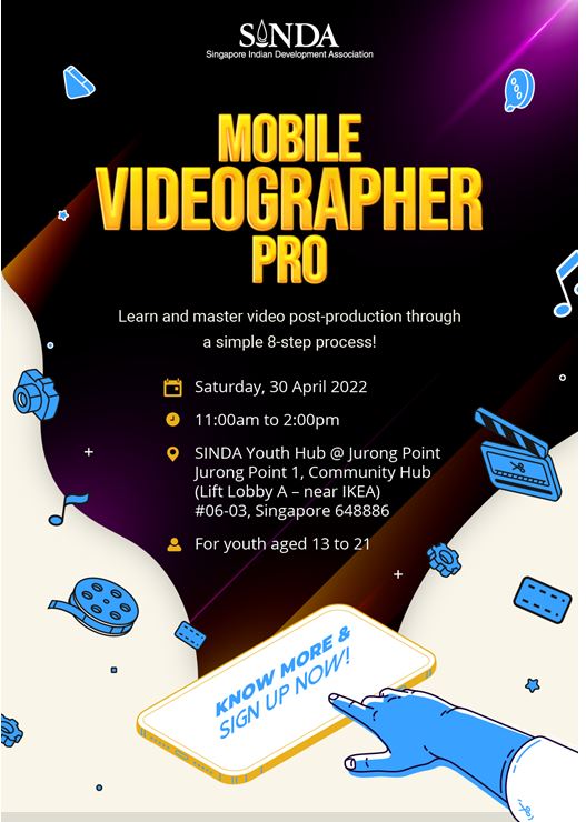SINDA's Mobile Videographer Pro course